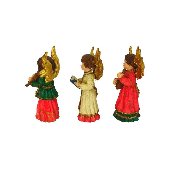 3 Vintage Musical Angel Figurines 5.5" - Picture 8 of 11